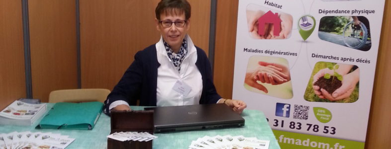 fmAdom Françoise Mazire-Grenier Stand Salon des Seniors Caen oct 2018