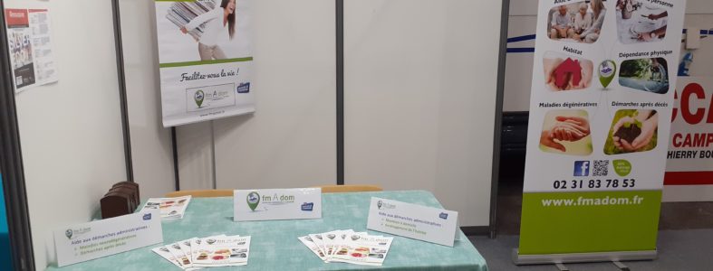 fmAdom au Salon des Seniors de Caen, 25-27 octobre 2019, Parc des Expositions Stand fmAdom Salon des Seniors Caen